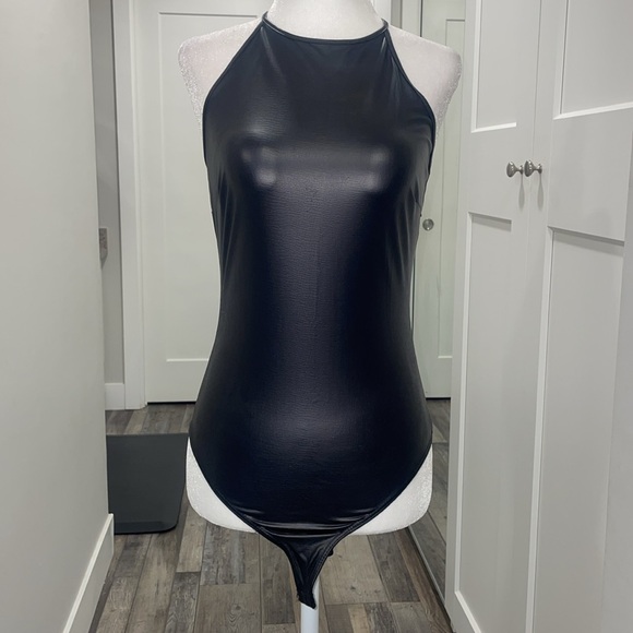 Guess Tops - Faux leather bodysuit